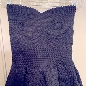 Black Strapless Cupcake Dress